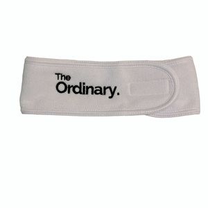 NWOT The Ordinary logo terry-cloth headband